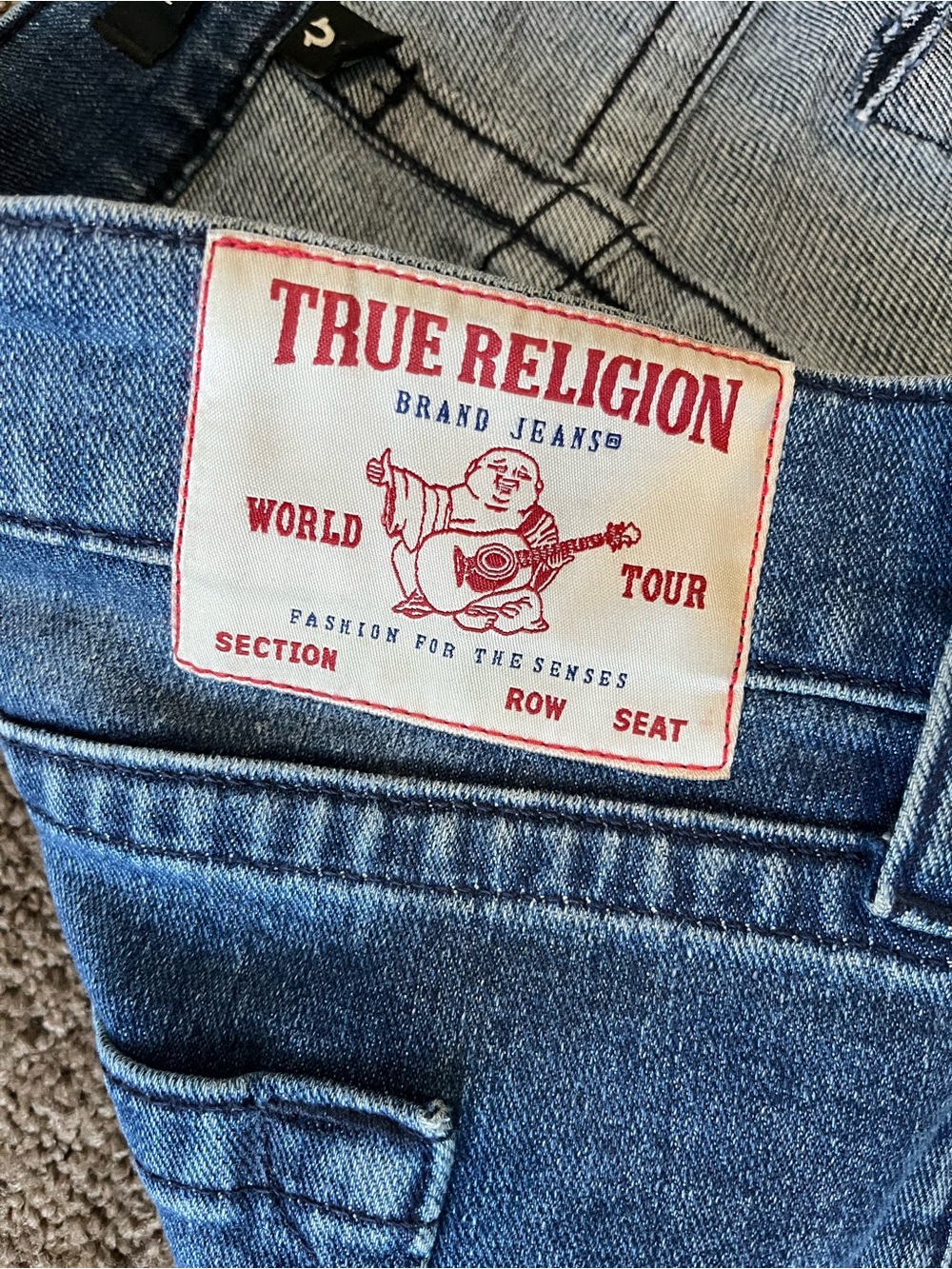 True Religion Men's Light Blue Straight Jeans - Picture 4 of 9